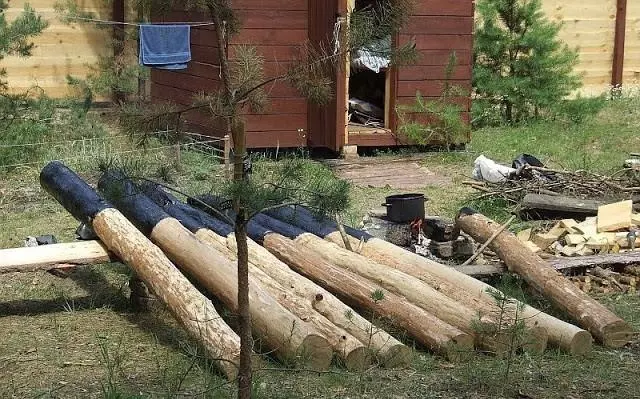 гидроизоляция деревянных столбов