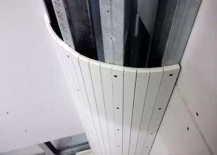 круглый угол из гипсокартона