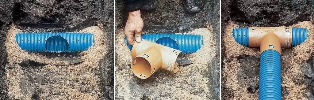 Дренажные трубы для отвода грунтовых вод