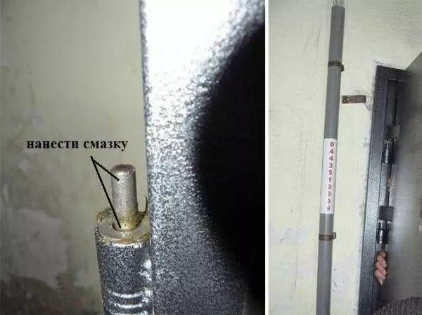 Смазывание петель входных дверей