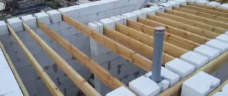 Деревянное перекрытие в доме из газобетона