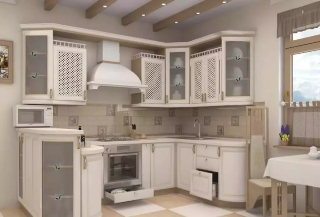 классическая корпусная мебель для кухни