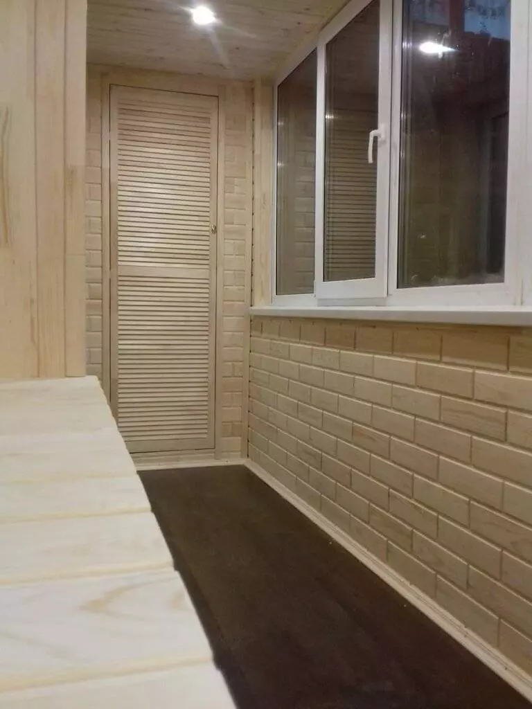 отделка балкона сайдингом внутри