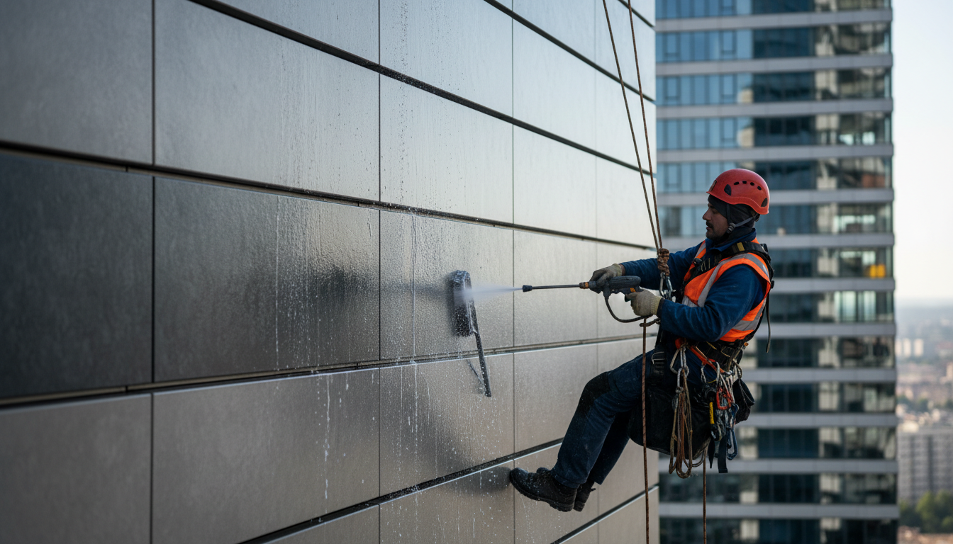 Фото ухода за фасадными панелями