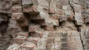 Снимок опасных трещин в кладке